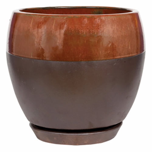5.25 x 5 Morrocroft Ceramic Egg Pot with Attached Saucer Sky Leaf 5.25 x 5 Morrocroft Ceramic Egg Pot with Attached Saucer Sky Leaf